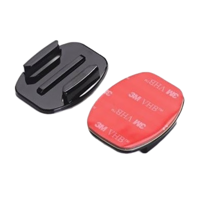 塑料平面底座安装座采用 3M 粘合剂，可牢固固定。