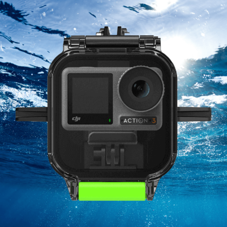 DJI Action 3 安装在 Seavu Explorer 外壳的水下