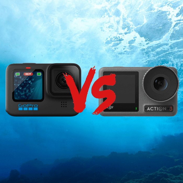 Gopro hero11 和 DJI Action 3 水下