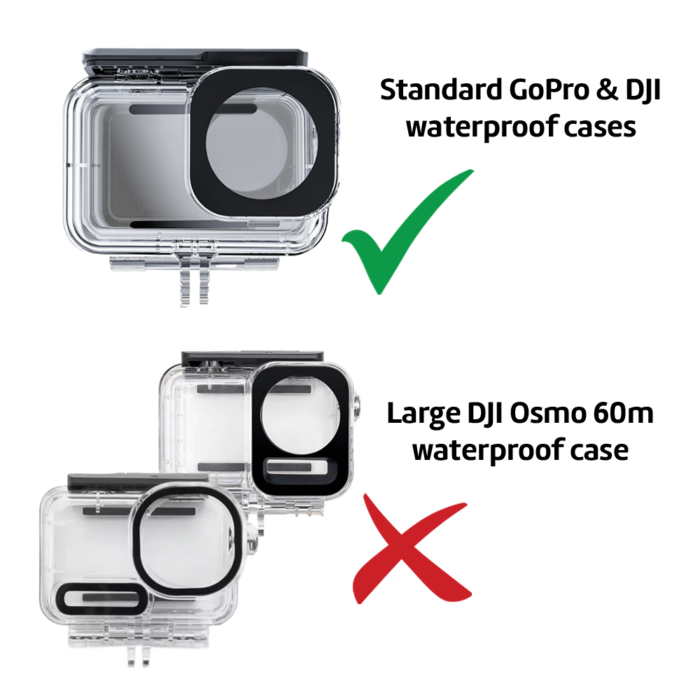 精选与 Seavu Seeker 支架兼容的防水水下外壳
