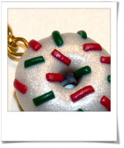 Breloque donut de Noël