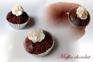 muffin chocolat fimo